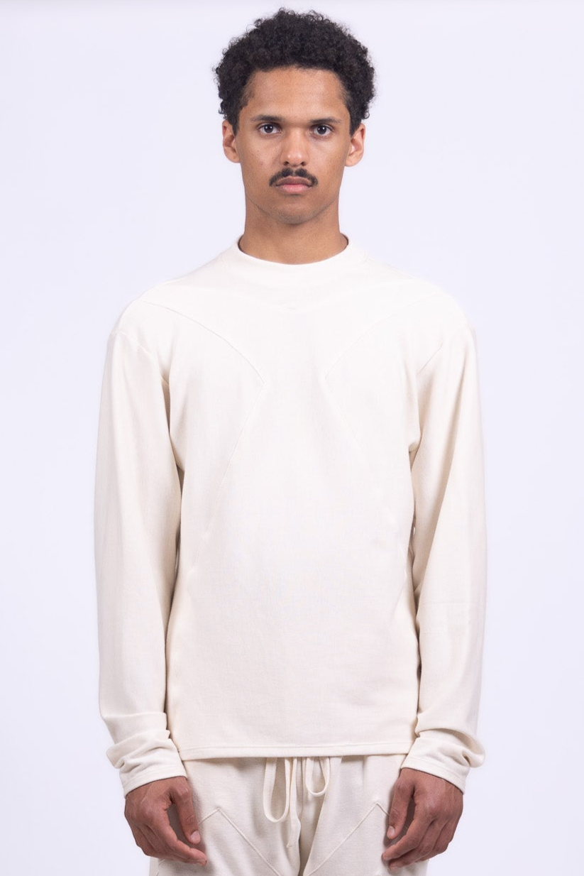 undyed organic cotton long sleeve shirt