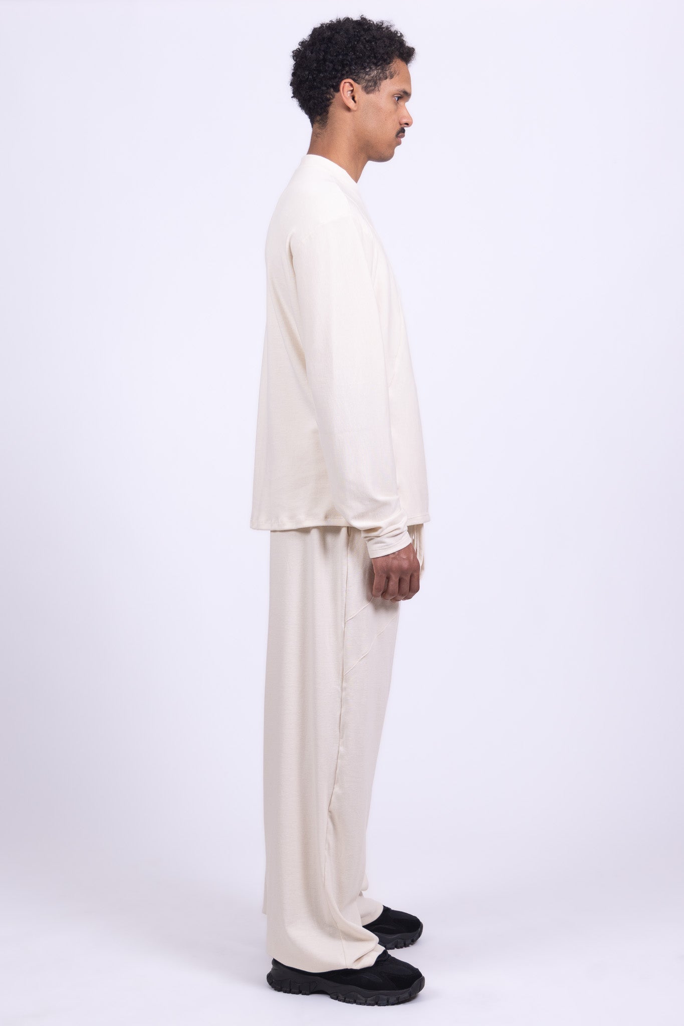 undyed organic cotton long sleeve shirt