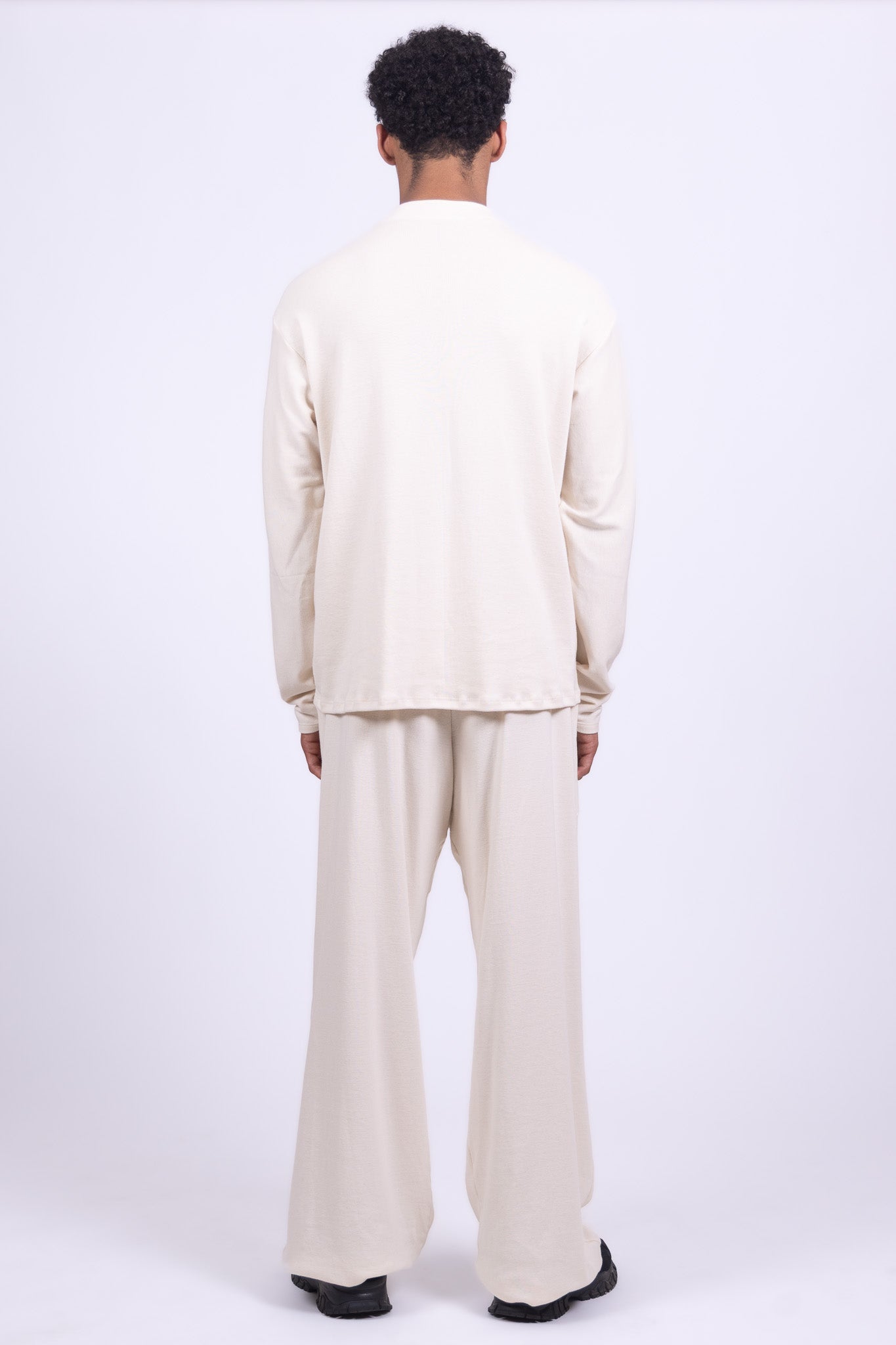undyed organic cotton long sleeve shirt