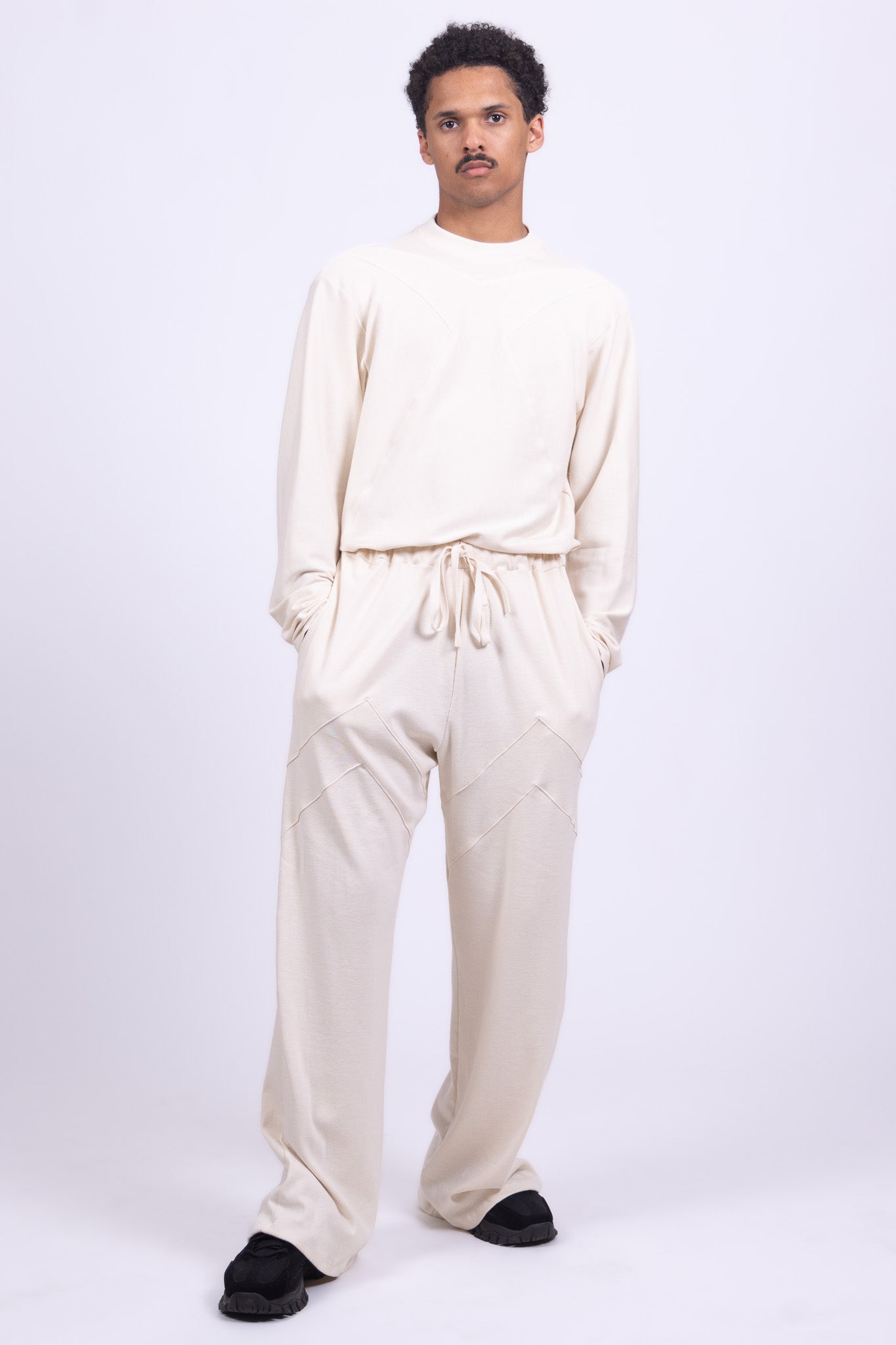 undyed organic cotton long sleeve shirt
