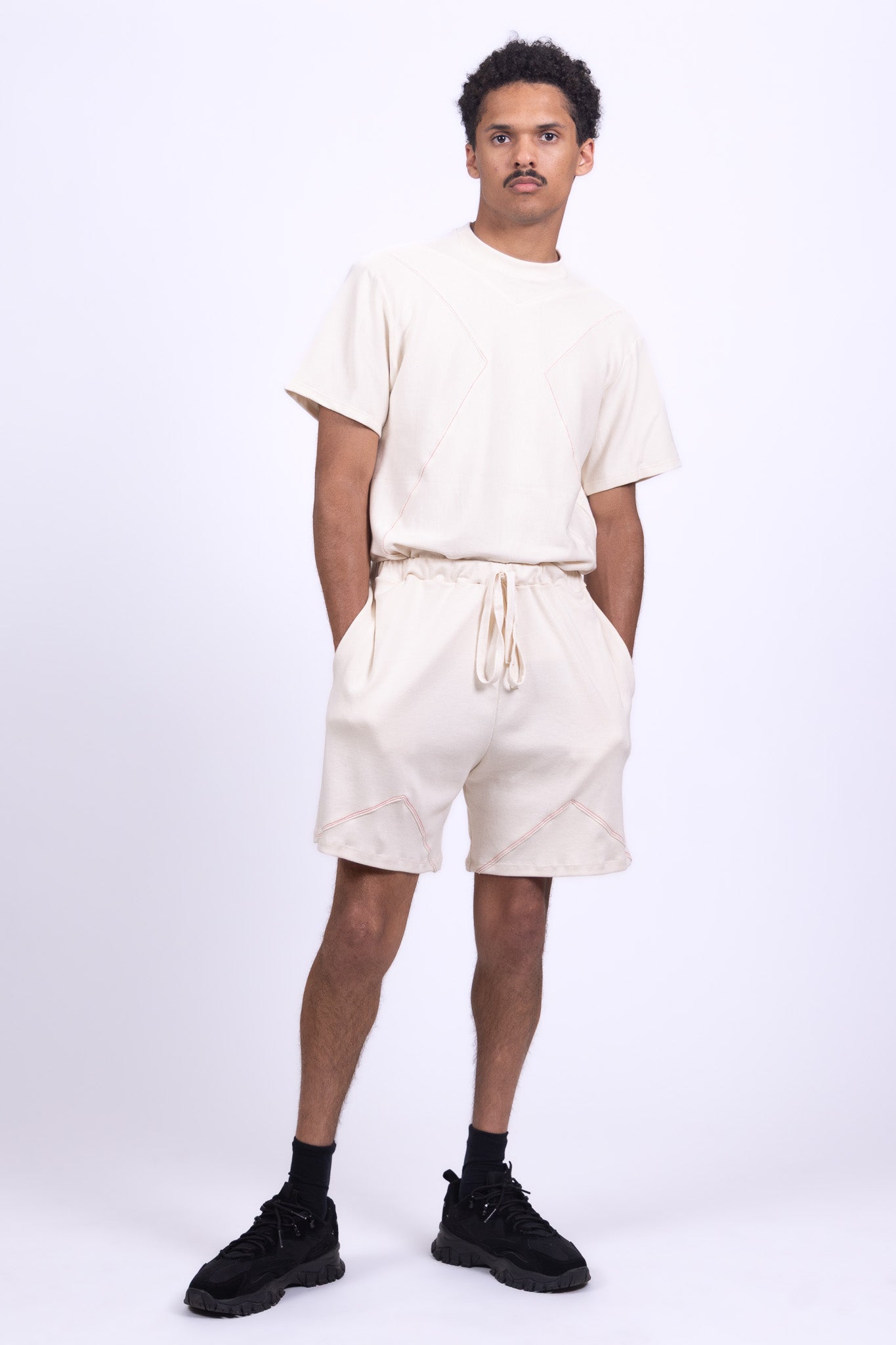 undyed organic cotton shorts