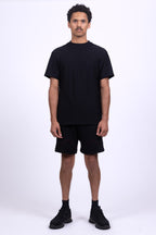 black merino wool shorts