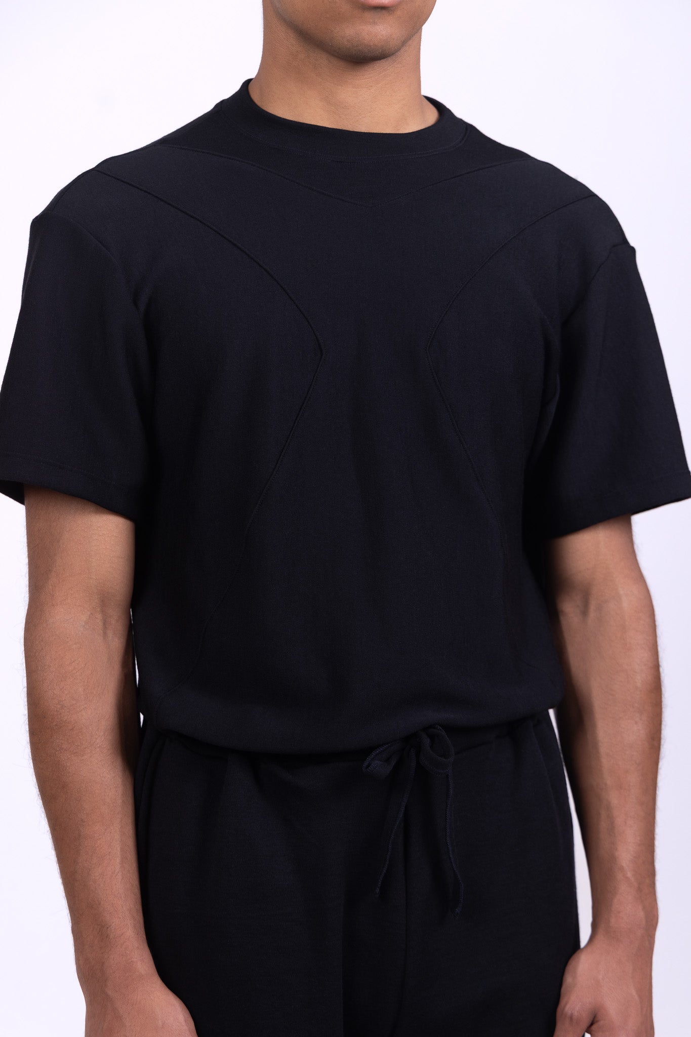 black merino wool shirt