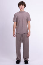 desert sand merino wool pants