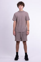 desert sand merino wool shorts