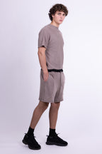 desert sand merino wool shorts