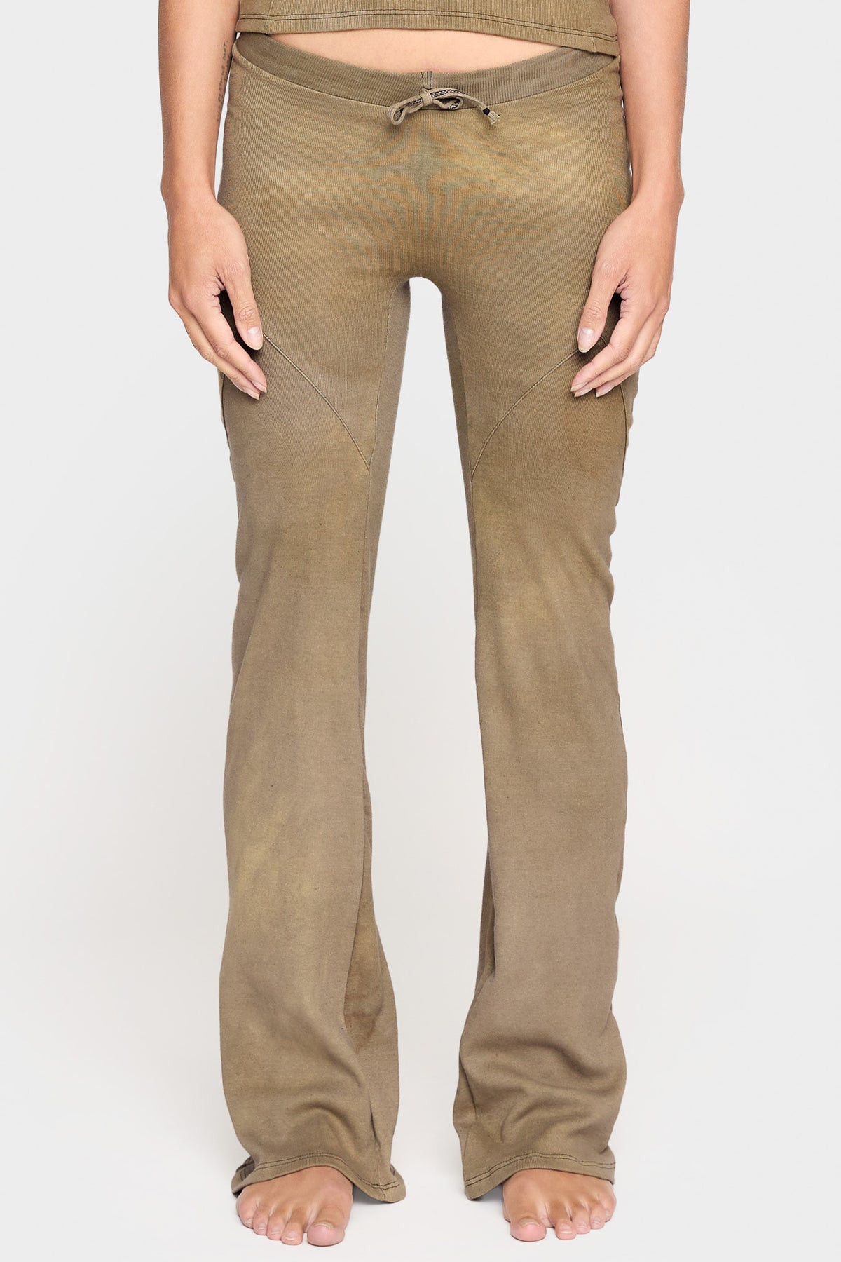 olive organic cotton pants