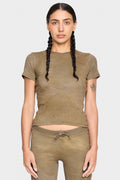 olive organic cotton shirt