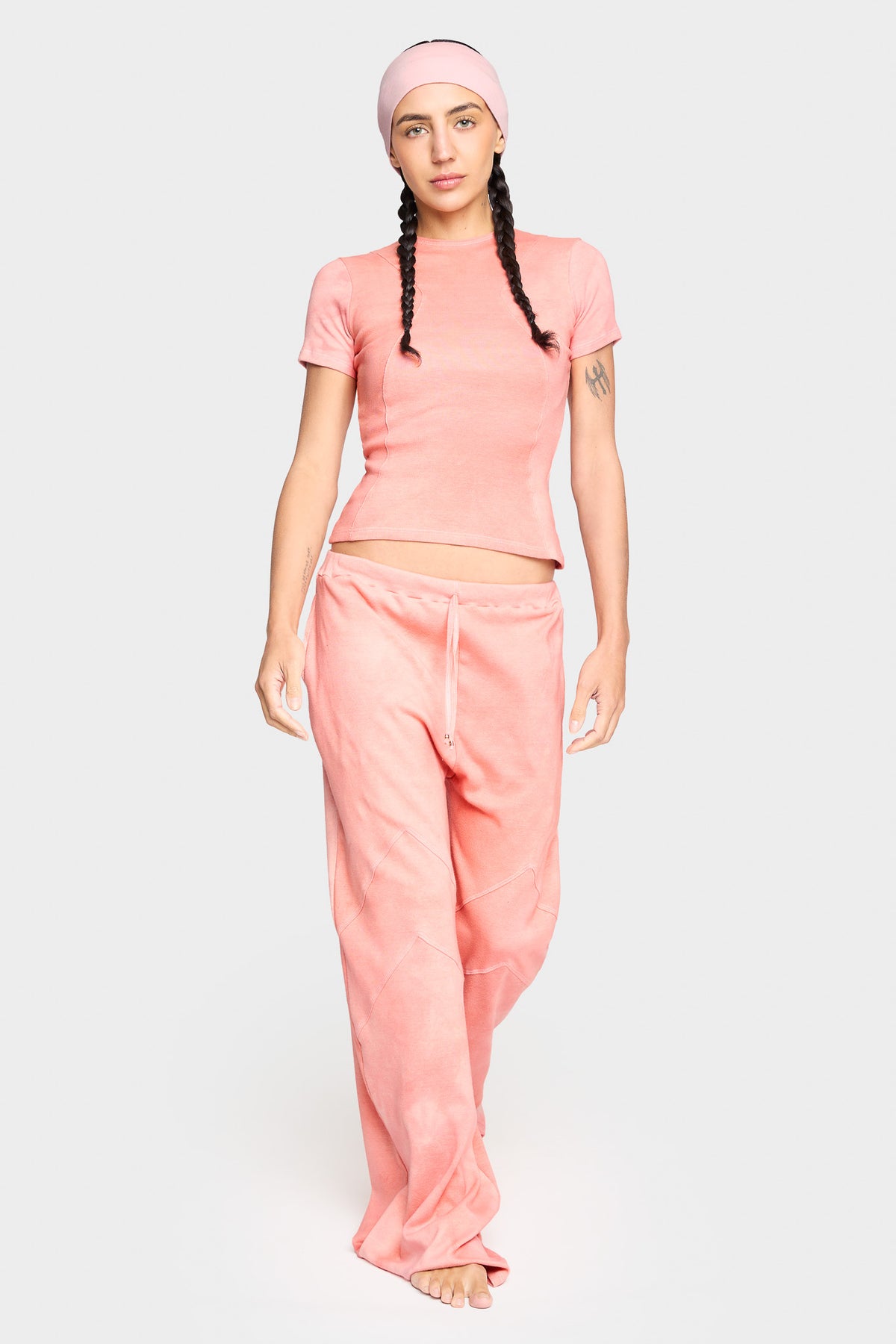 pink madder organic cotton loose pants