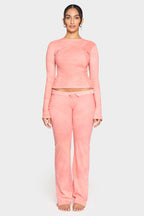 pink madder organic cotton pants