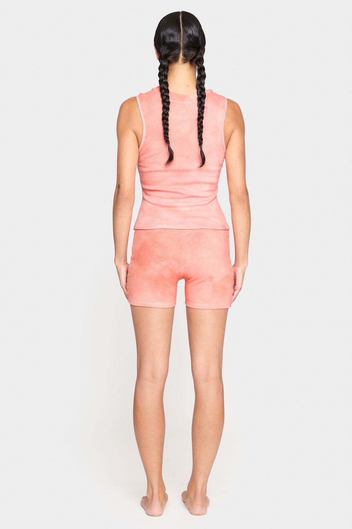 pink madder organic cotton shorts