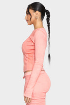 pink madder organic cotton long sleeve shirt