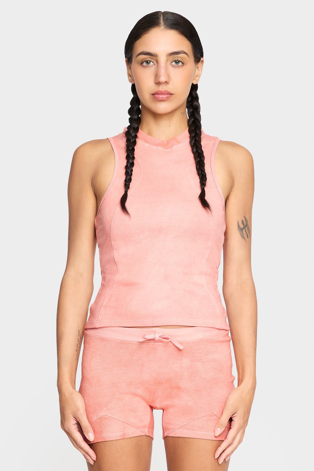 pink madder organic cotton tank top