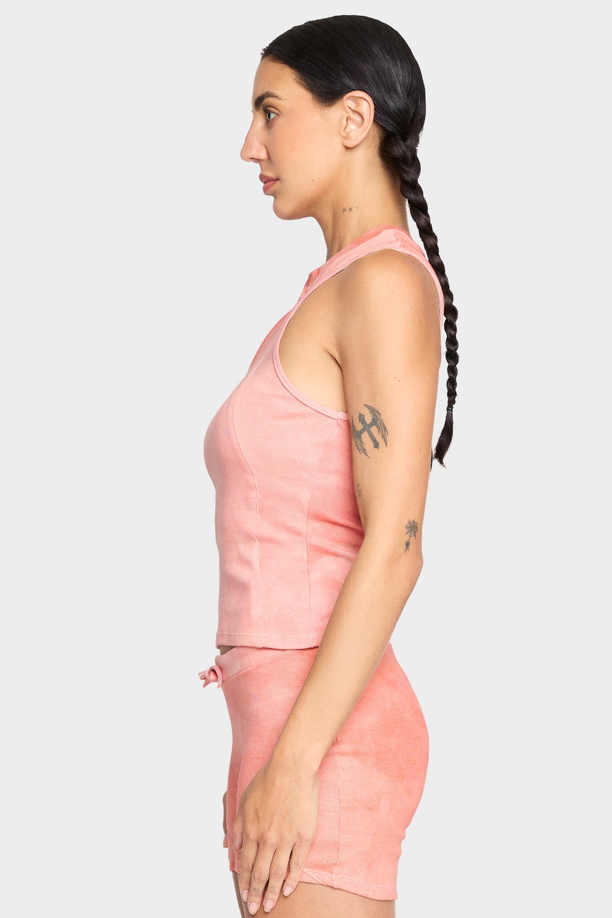 pink madder organic cotton tank top
