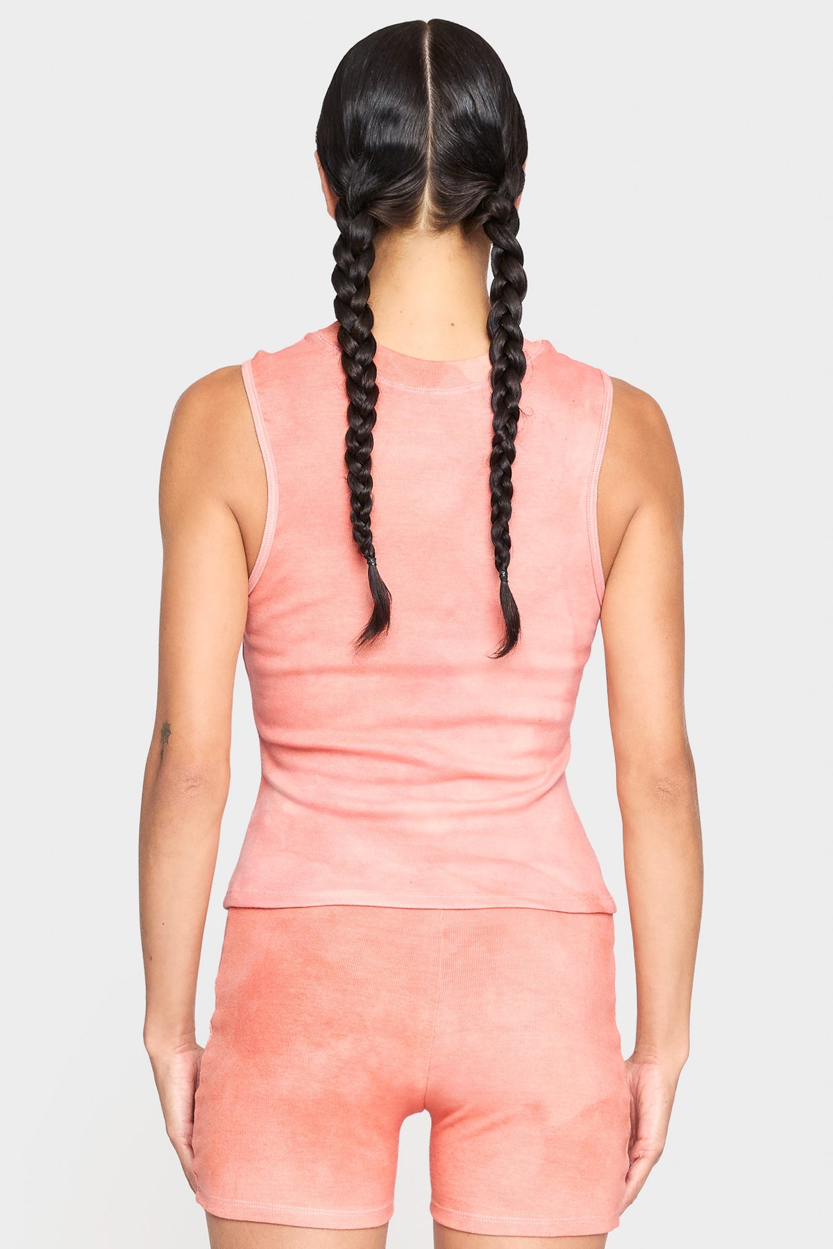 pink madder organic cotton tank top
