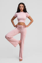 thulite pink merino wool pants