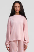 thulite pink merino wool loose shirt