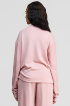 thulite pink merino wool loose shirt