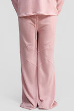 thulite pink merino wool loose pants