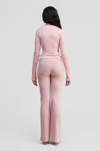 thulite pink merino wool low rise pants