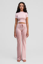 thulite pink merino wool pants