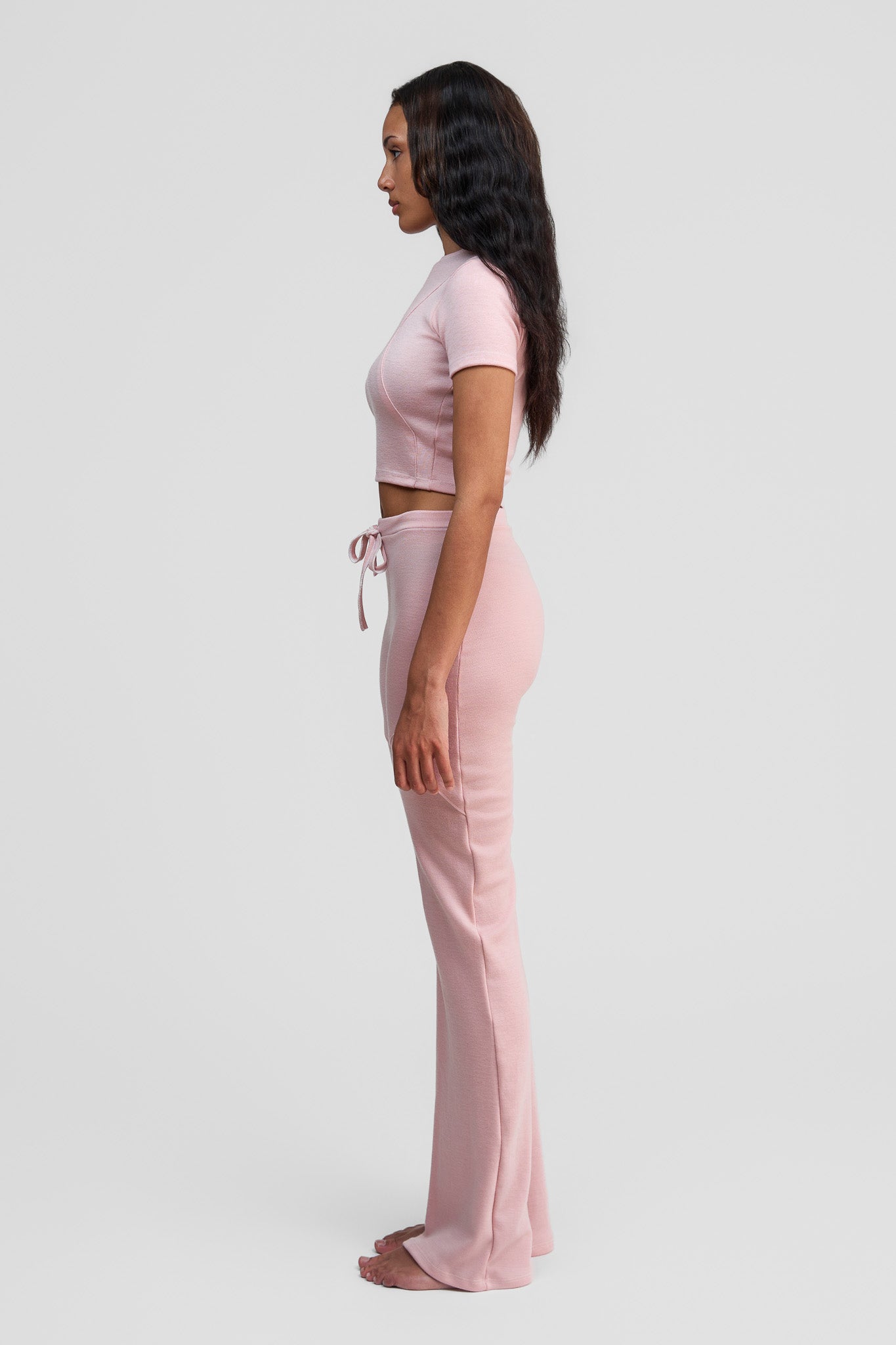 thulite pink merino wool pants