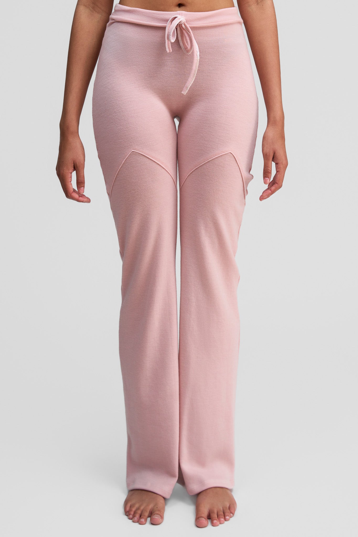 thulite pink merino wool pants