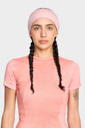 rose quartz merino wool headband