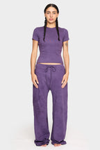 amethyst organic cotton loose pants