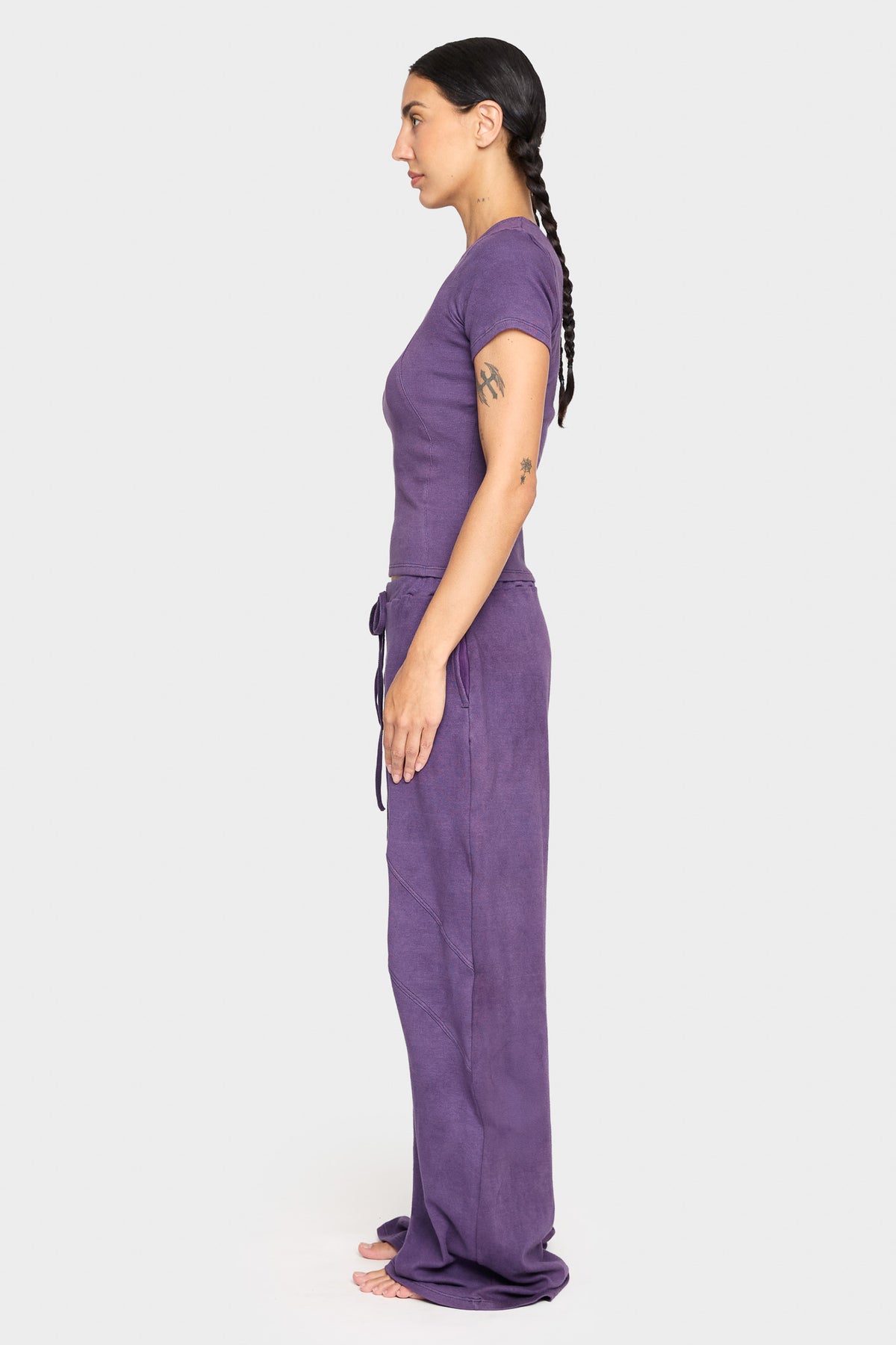amethyst organic cotton loose pants