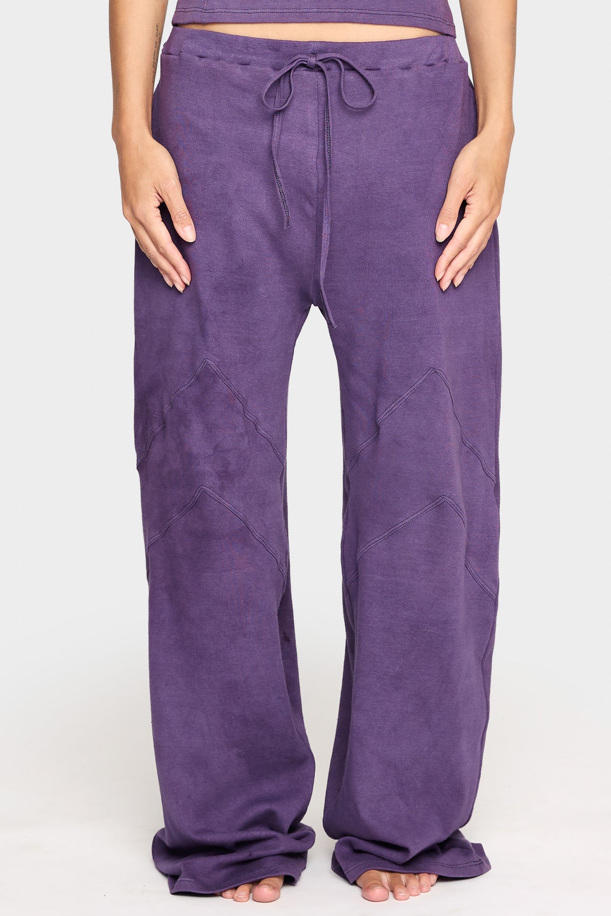 amethyst organic cotton loose pants