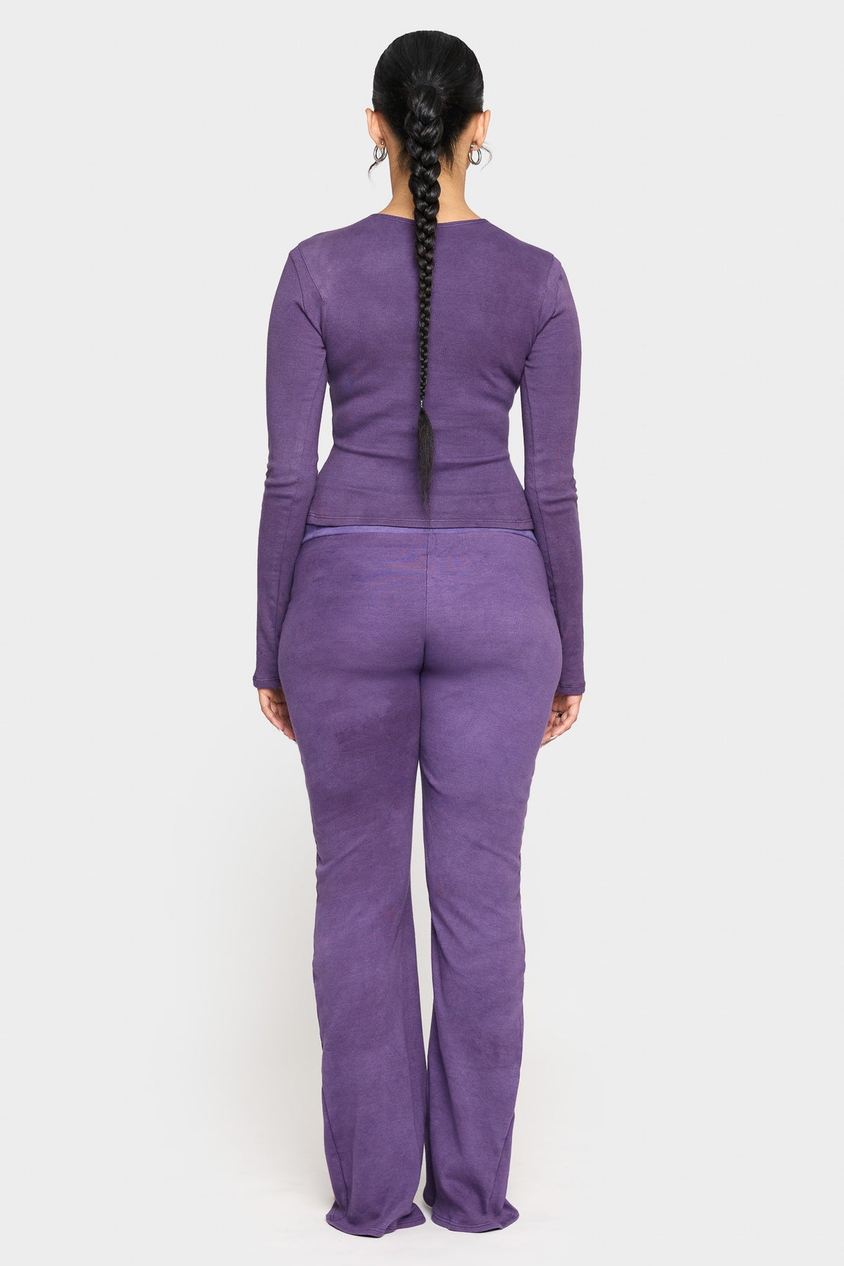 amethyst organic cotton low rise pants
