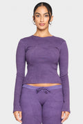 amethyst organic cotton long sleeve shirt