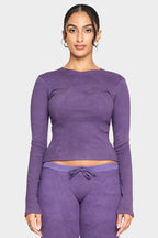 amethyst organic cotton long sleeve shirt
