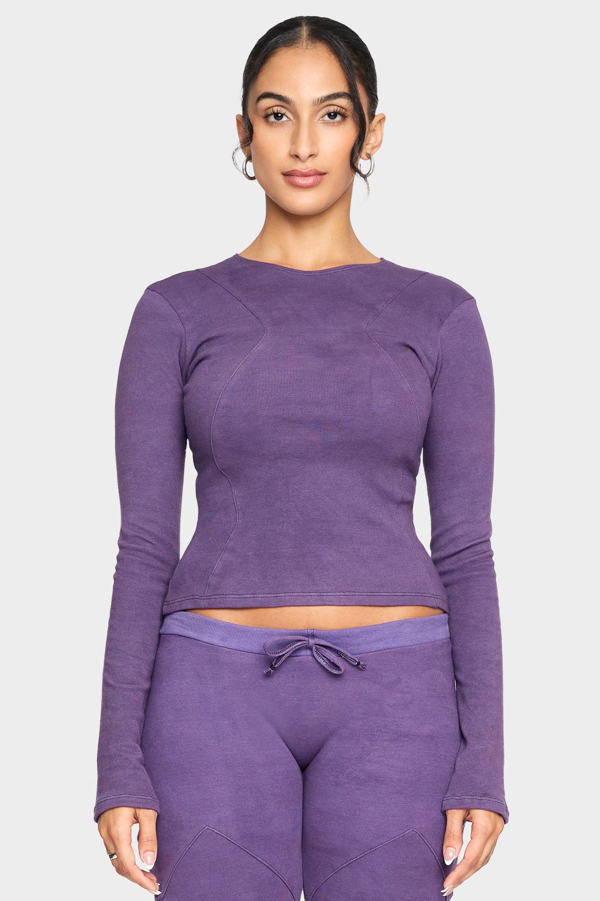 amethyst organic cotton long sleeve shirt