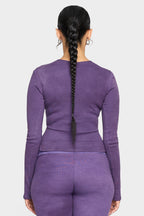 amethyst organic cotton long sleeve shirt
