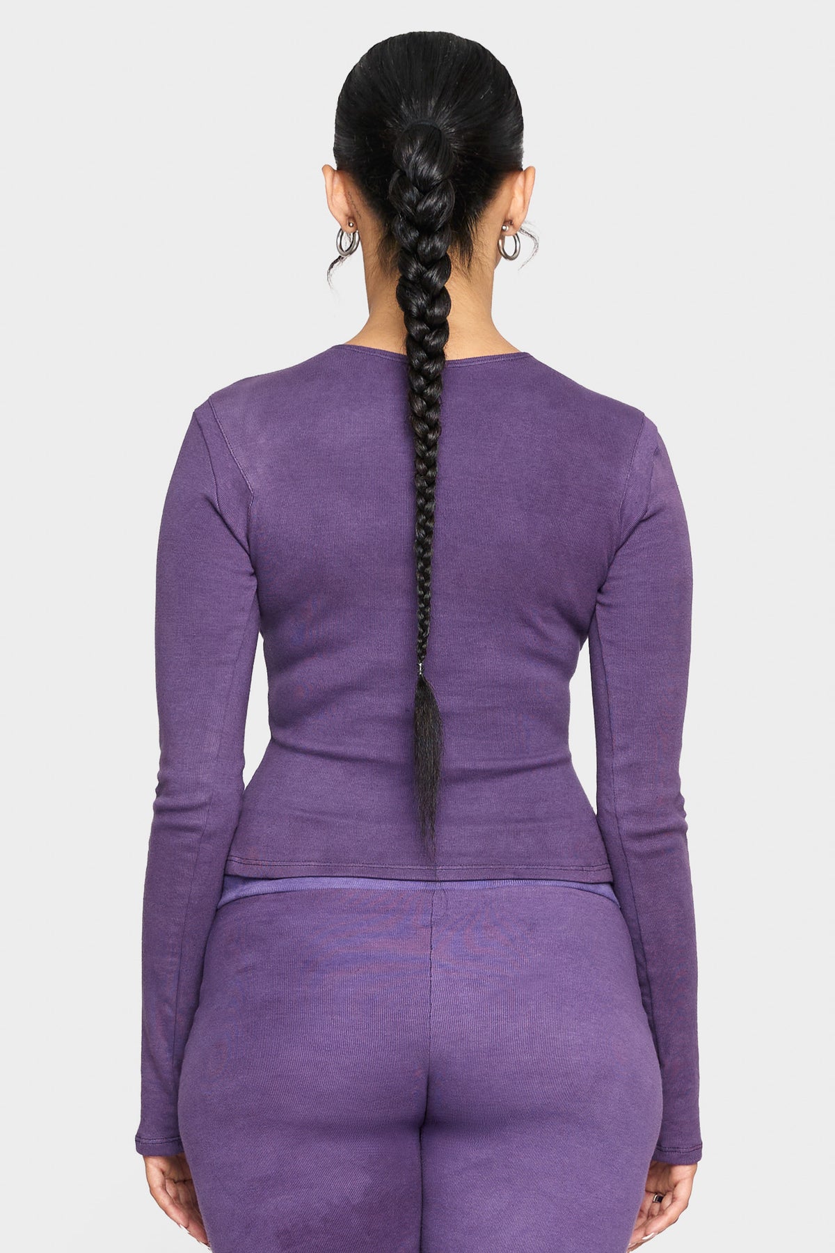 amethyst organic cotton long sleeve shirt