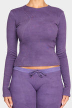 amethyst organic cotton long sleeve shirt