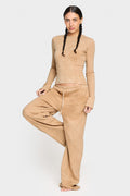 tannin brown organic cotton loose pants