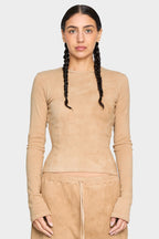tannin brown organic cotton long sleeve shirt