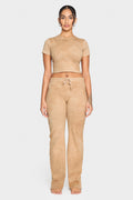 tannin brown organic cotton pants