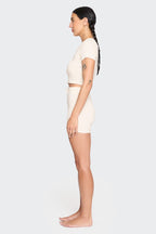 undyed organic cotton shorts