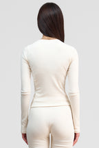 undyed organic cotton long sleeve shirt