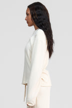 undyed organic cotton loose long sleeve shirt