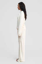 undyed organic cotton loose pants