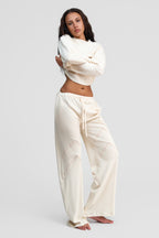 undyed organic cotton loose pants