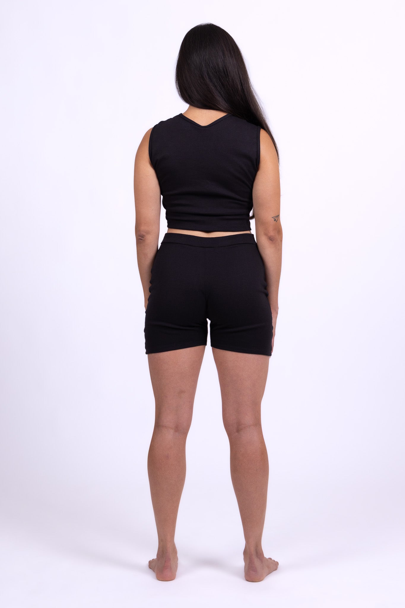 black obsidian organic cotton tank top